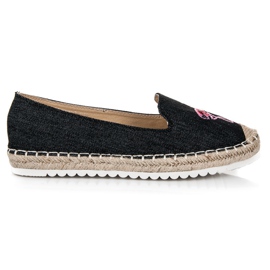Bestelle Alpargatas com um flamingo preto