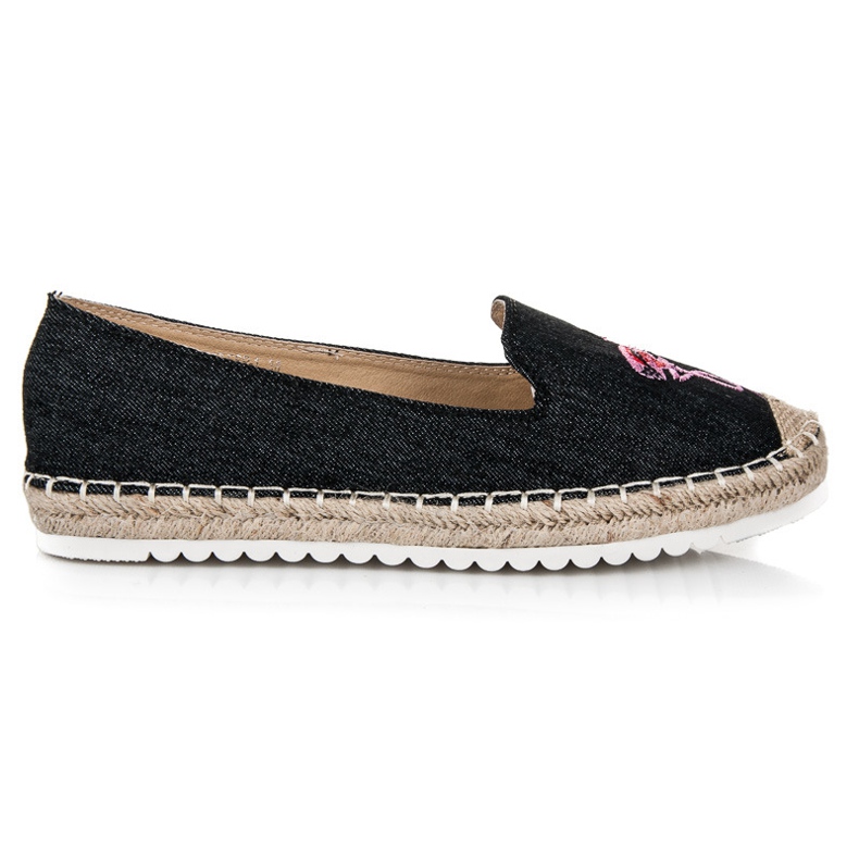 Bestelle Alpargatas com um flamingo preto