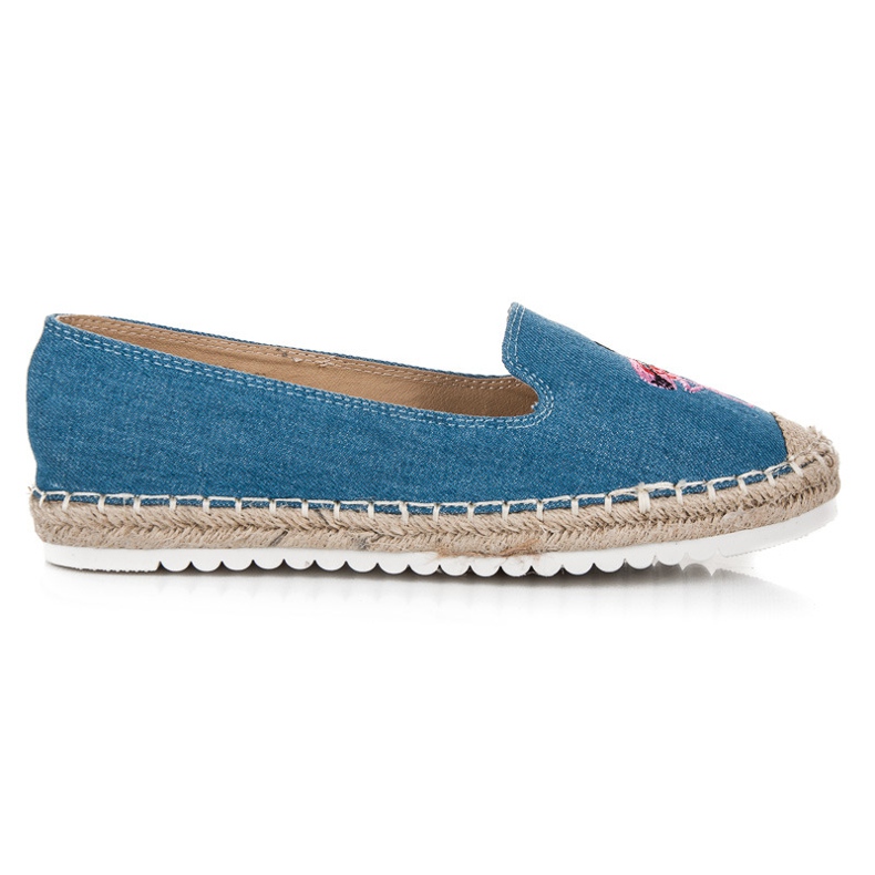 Bestelle Alpargatas com um flamingo azul