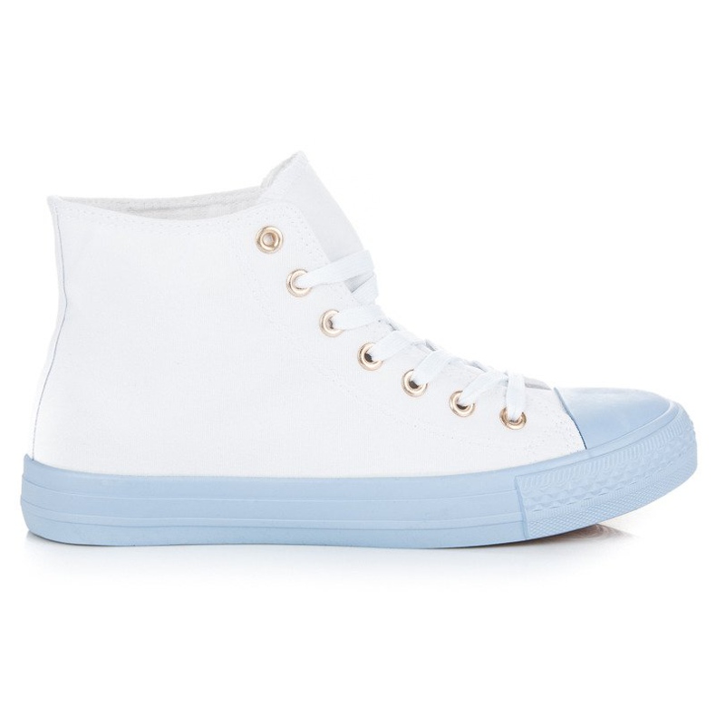 Coura Tênis no tornozelo branco