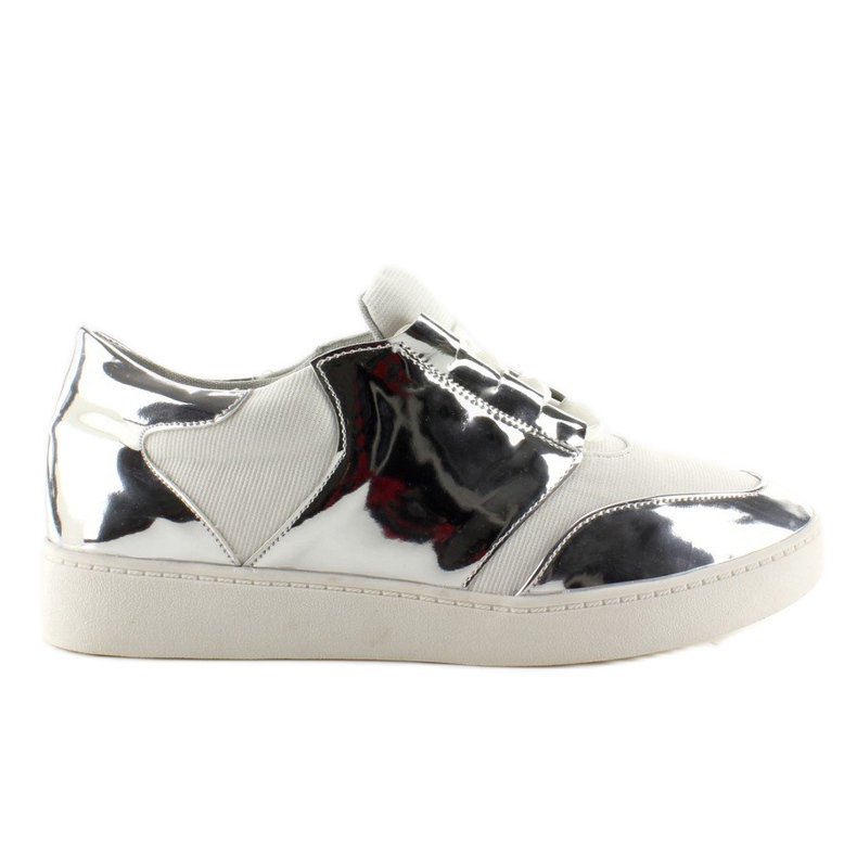 Tênis esportivo branco GQ2336 com espelho neon