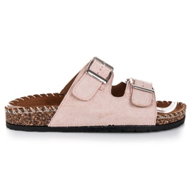 Seastar Chinelos de camurça com fivelas marrom