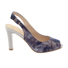 Sandálias no posto de Sergio Leone 578 castanho azul marinho