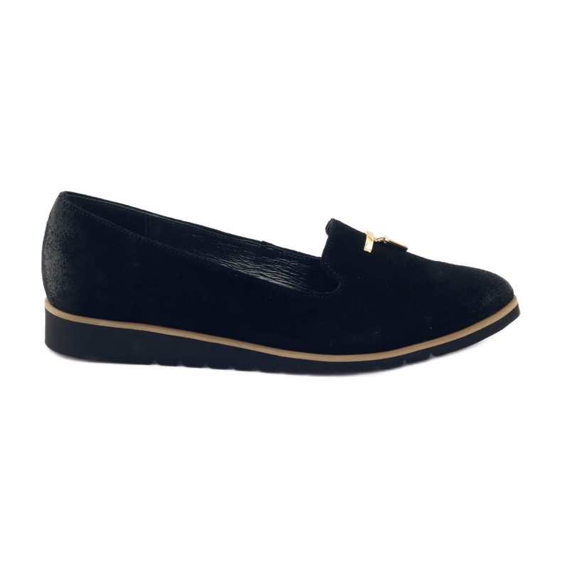 Sapatos com enfeite de ouro Angello 1346 preto Sapatos com enfeite de ouro Angello 1346 preto