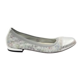 Bailarinas femininas elásticas Gamis 1402 cinza multicolorido