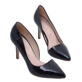 Salto preto C26P assimétrico pastel