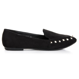 Sapatos de salto com tachas preto