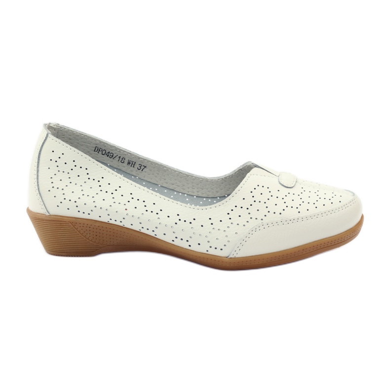 Mocassins de couro Vinceza branco