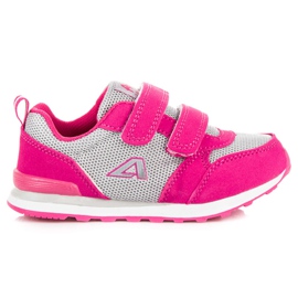 American Club Calçado rosa em velcro americano