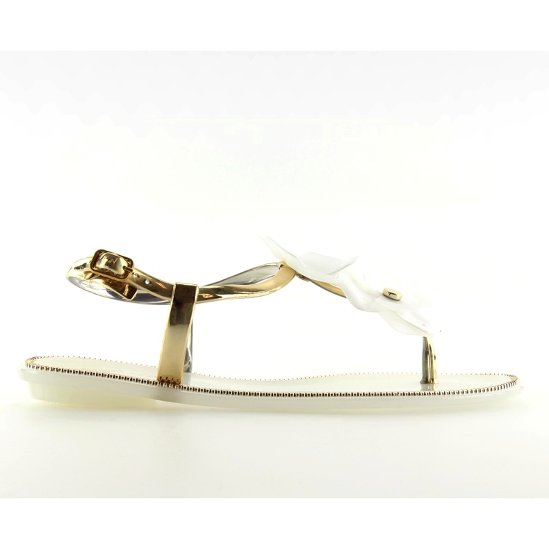 Sandálias meliski branco KG19P geléia branca