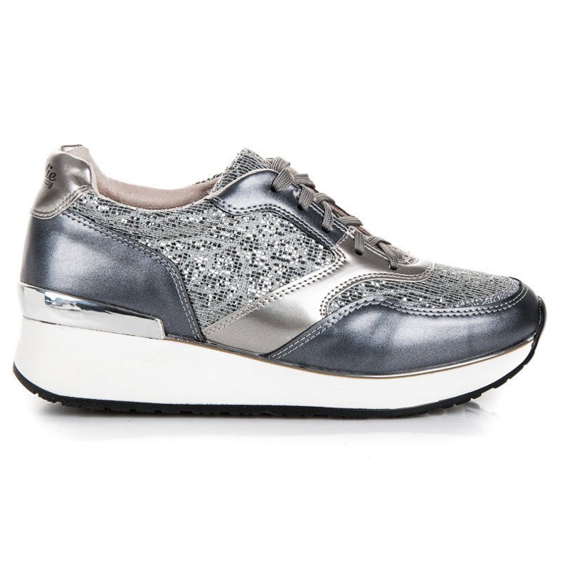 Kylie Calçados Esportivos Com Brilho cinza