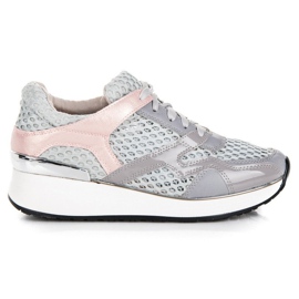 Kylie Tênis cinza com mesh