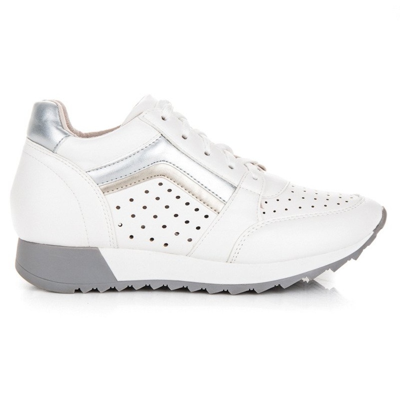 Kylie Tênis da moda na plataforma branco