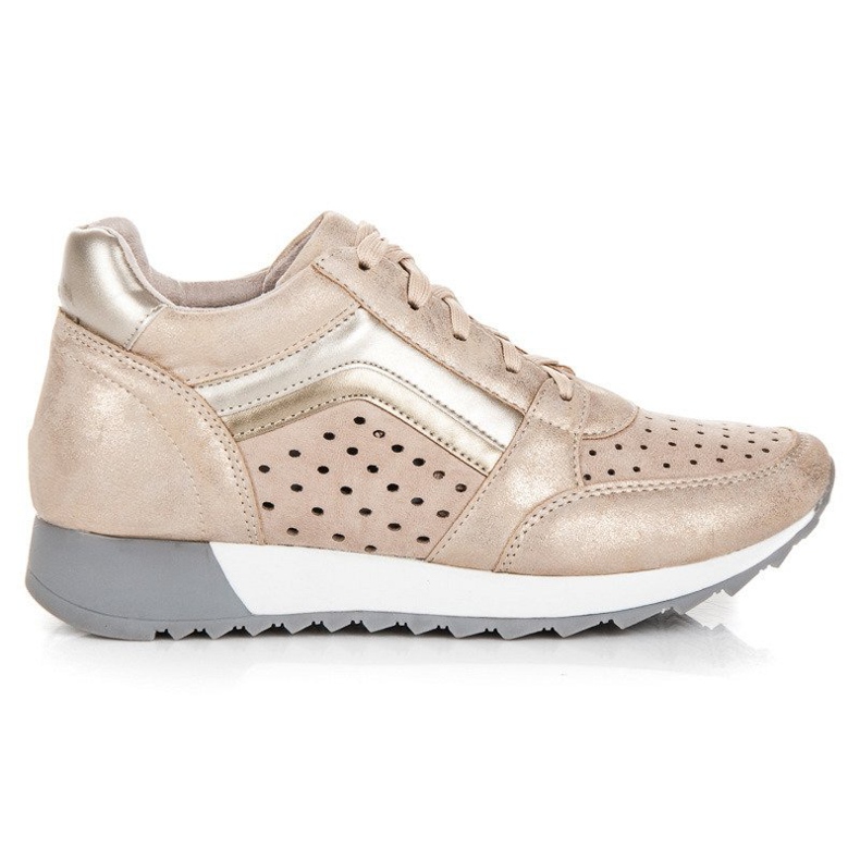 Kylie Tênis da moda na plataforma amarelo