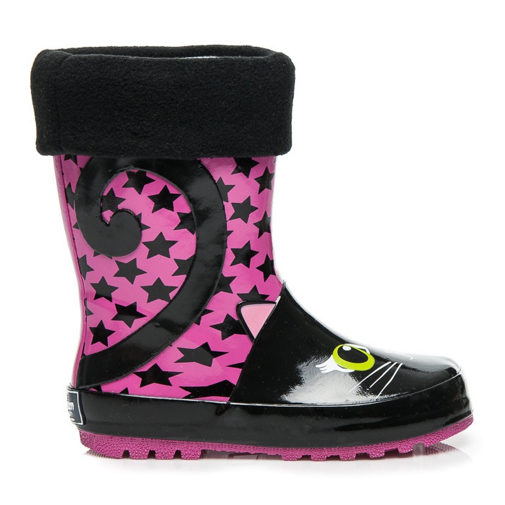 American Club Botas de chuva de gatinho rosa