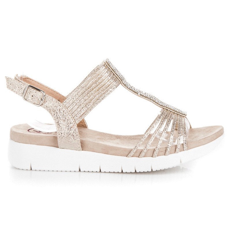 Kylie Sandálias com Cristais amarelo