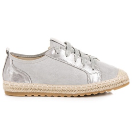 Seastar Alpargatas de camurça com cadarço cinza Seastar Alpargatas de camurça com cadarço cinza