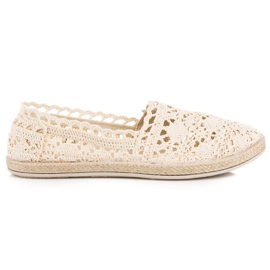Seastar Alpargatas de renda bege