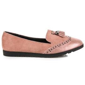 Nio Nio Mocassins da moda com franjas rosa