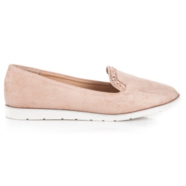 Y&L Lordes de camurça rosa