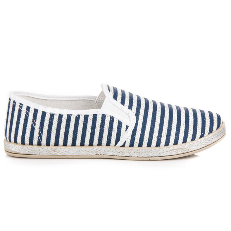 Muto Calça alpargata com listras azul Muto Calça alpargata com listras azul