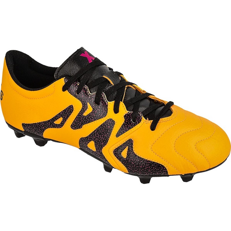 Chuteira Adidas X 15.3 FG / AG M Couro S74640 laranja laranja