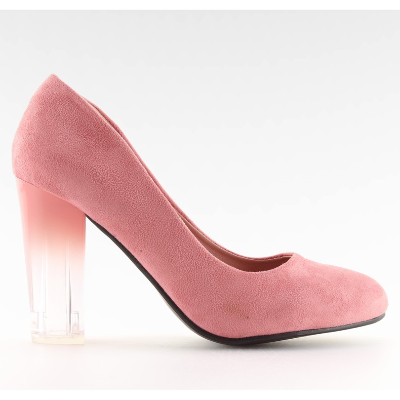 Sapatos de salto alto ombre rosa 889-6 Rosa