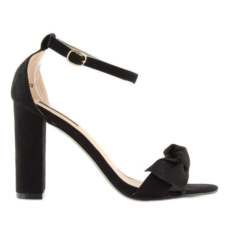 Sandália preta de salto alto 118-11 preta preto