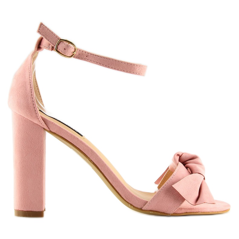 Sandália de salto alto rosa 118-11 rosa