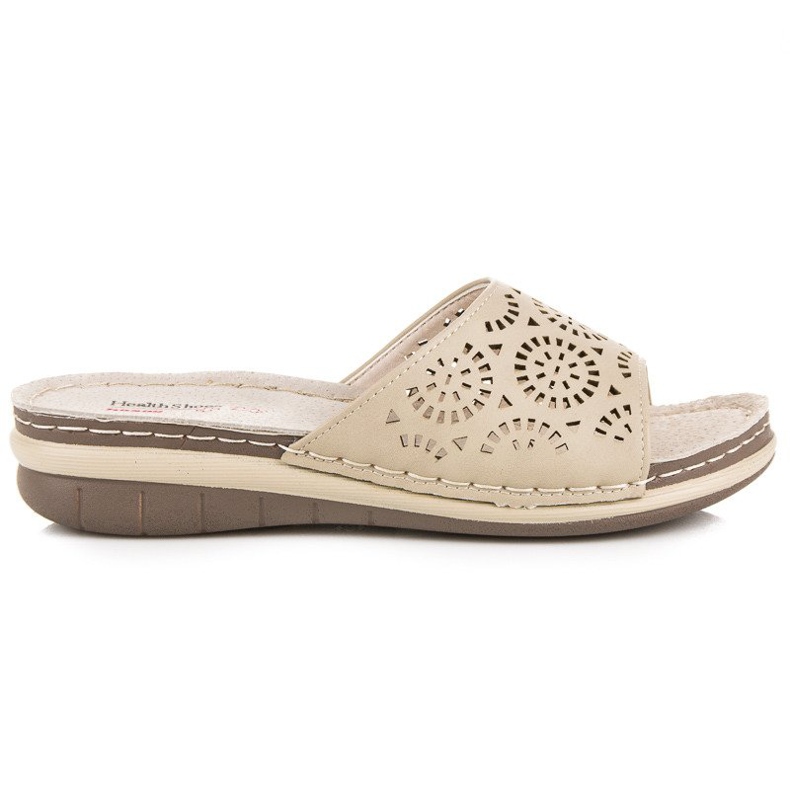 Hasby Chinelos femininos a céu aberto castanho