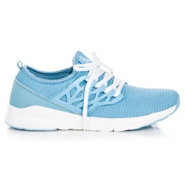 Ax Boxing sapatos de material deslizante azul