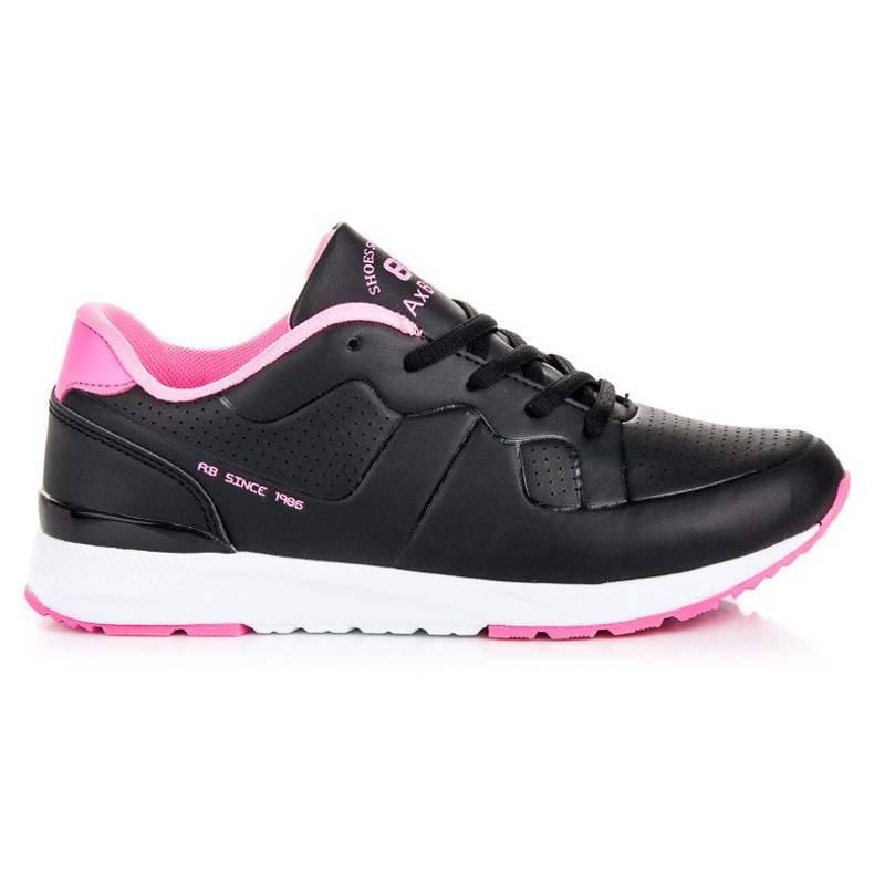 Ax Boxing sapatos esportivos para mulheres negras preto rosa