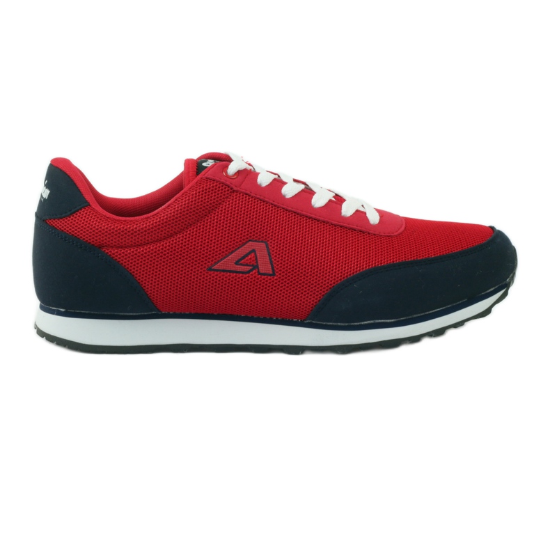 American Club sapatos esportivos amarrados para homens vermelhos americanos azul marinho