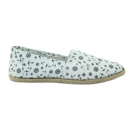 McKey Alpargatas bailarinas com padrão branco preto McKey Alpargatas bailarinas com padrão branco preto