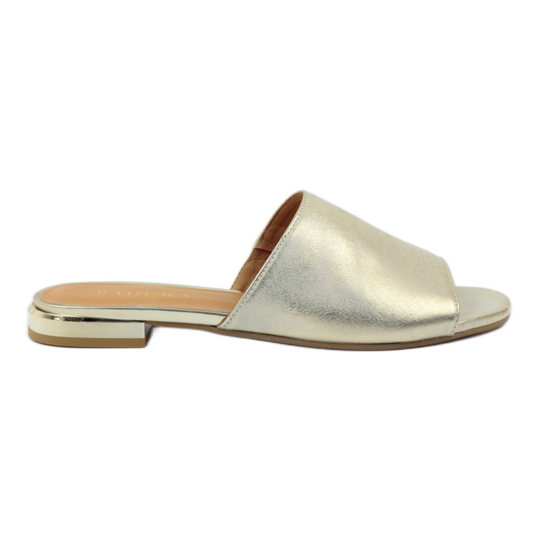 Chinelos elegantes de ouro Badura 5155 dourado