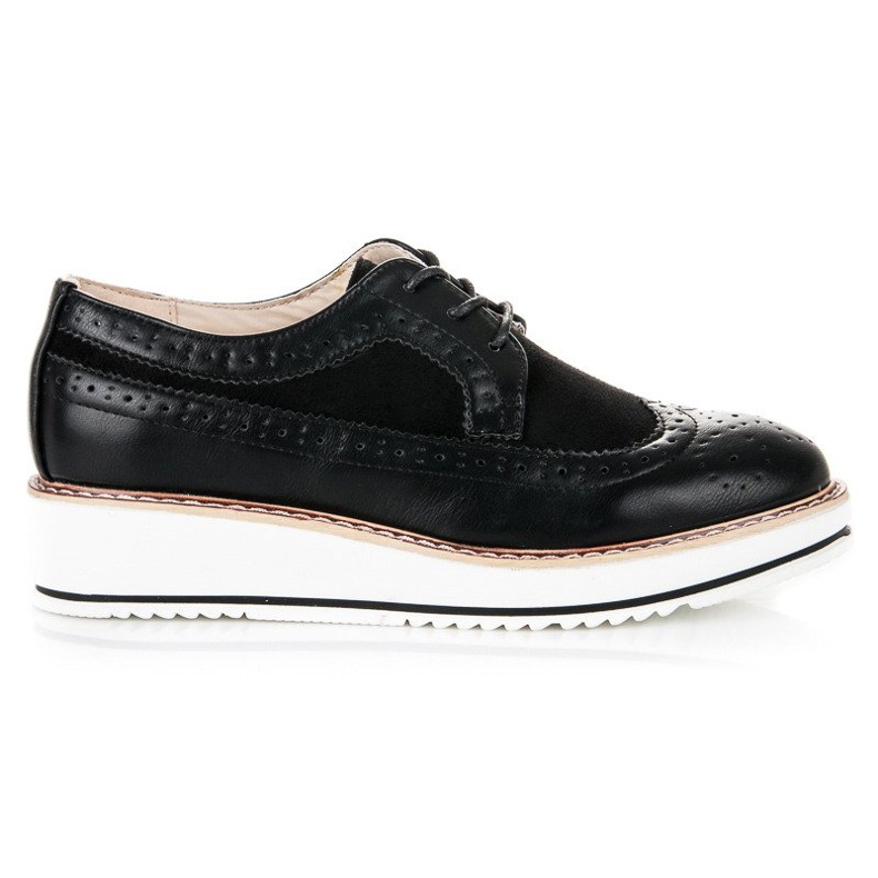 Super Me sapatos pretos com cadarço Super Me sapatos pretos com cadarço