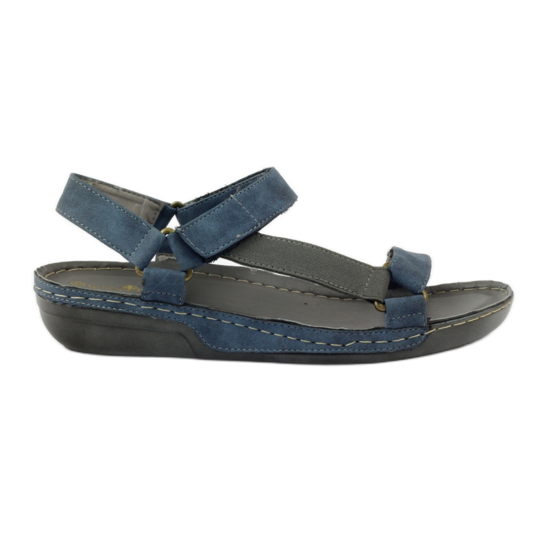 M.Daszyński Sandálias Jesus, uma palmilha de couro azul