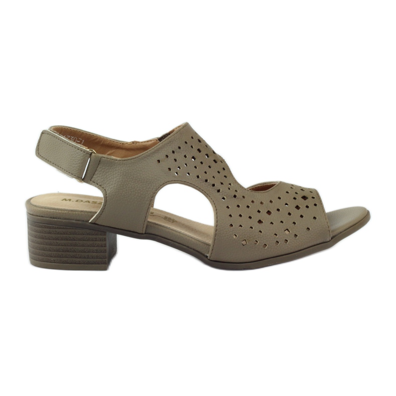 M.Daszyński Sandálias de couro Daszyński bege