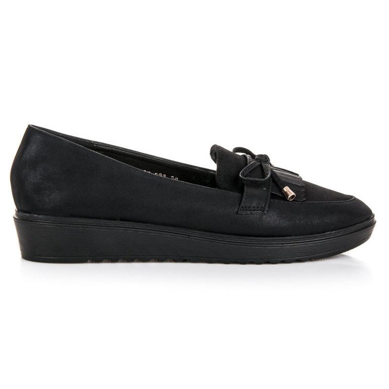 Queen Vivi Mocassins da moda para a primavera preto