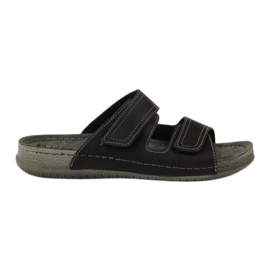 Chinelos de dedo Inblu TH06 com fecho de velcro preto