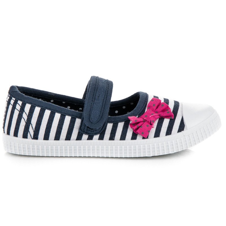 Tênis de velcro Mckeylor branco azul marinho
