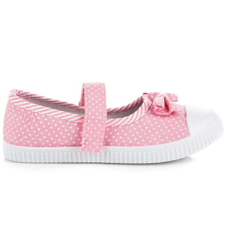 Tênis de velcro Mckeylor branco rosa