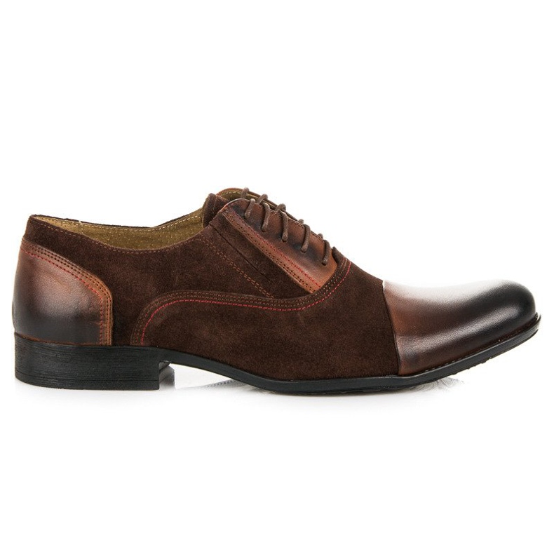 Wolski Oxfords de couro marrom castanho