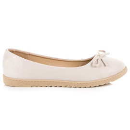 Renda Bailarinas femininas confortáveis marrom