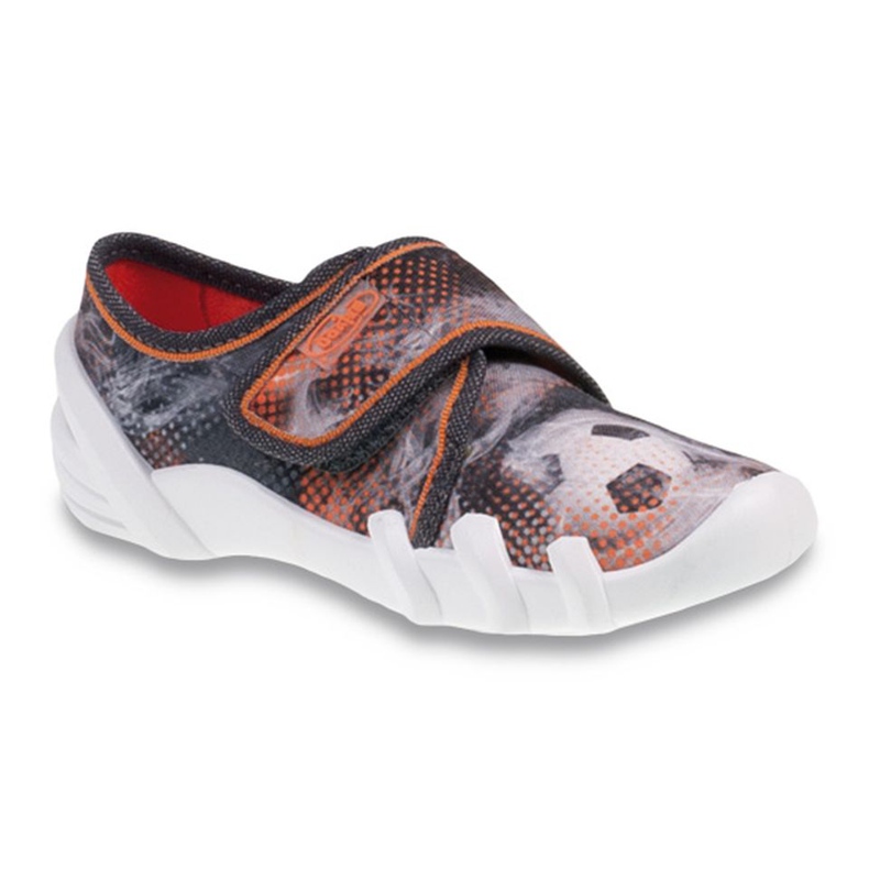 Calçado infantil Befado 273X225 cinza laranja