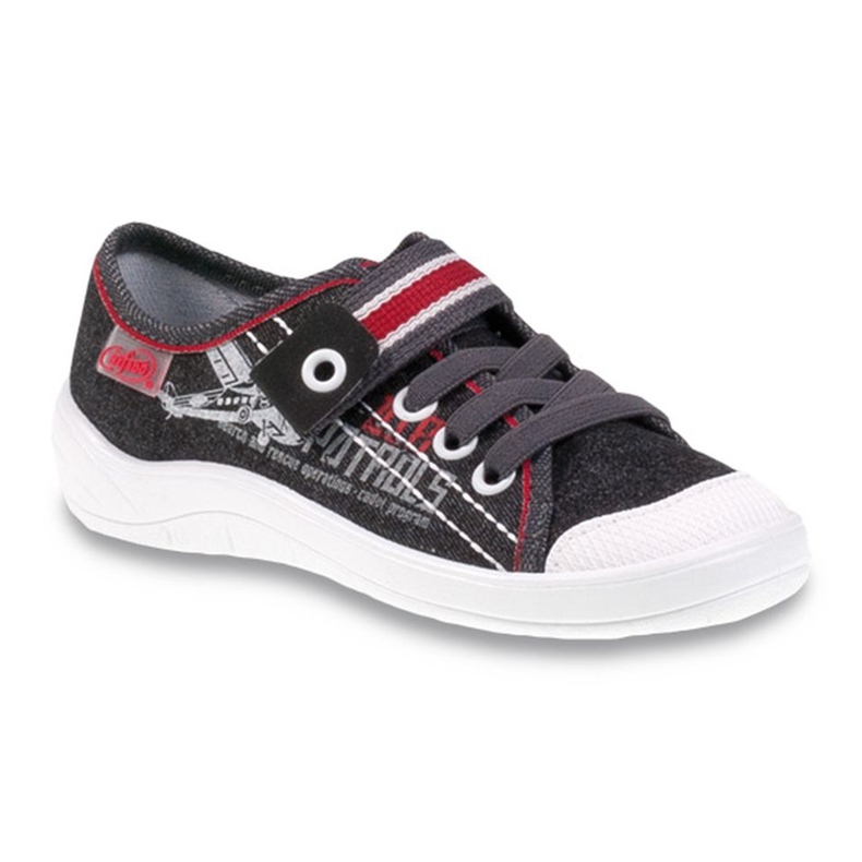 Calçado infantil Befado 251Y091 vermelho cinza
