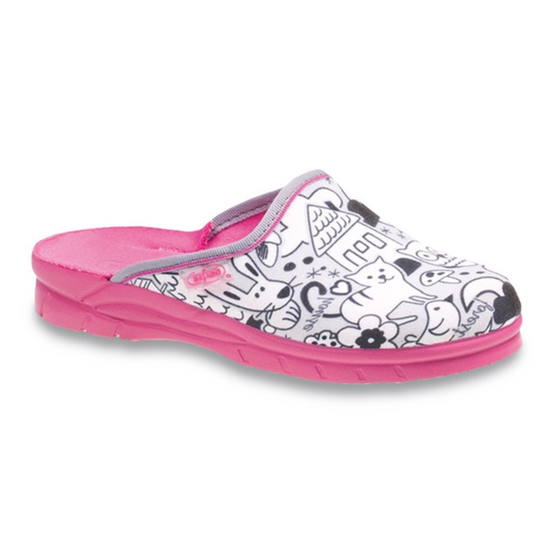 Padrões de coloração de sapatos infantis Befado 708X003 rosa branco