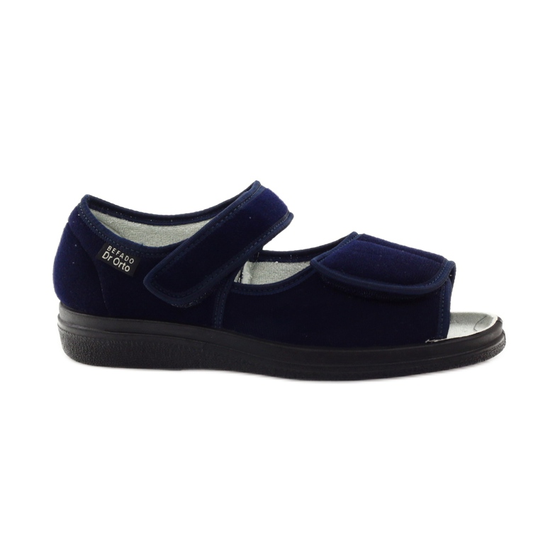 Calçado feminino Befado pu 989D002 azul marinho