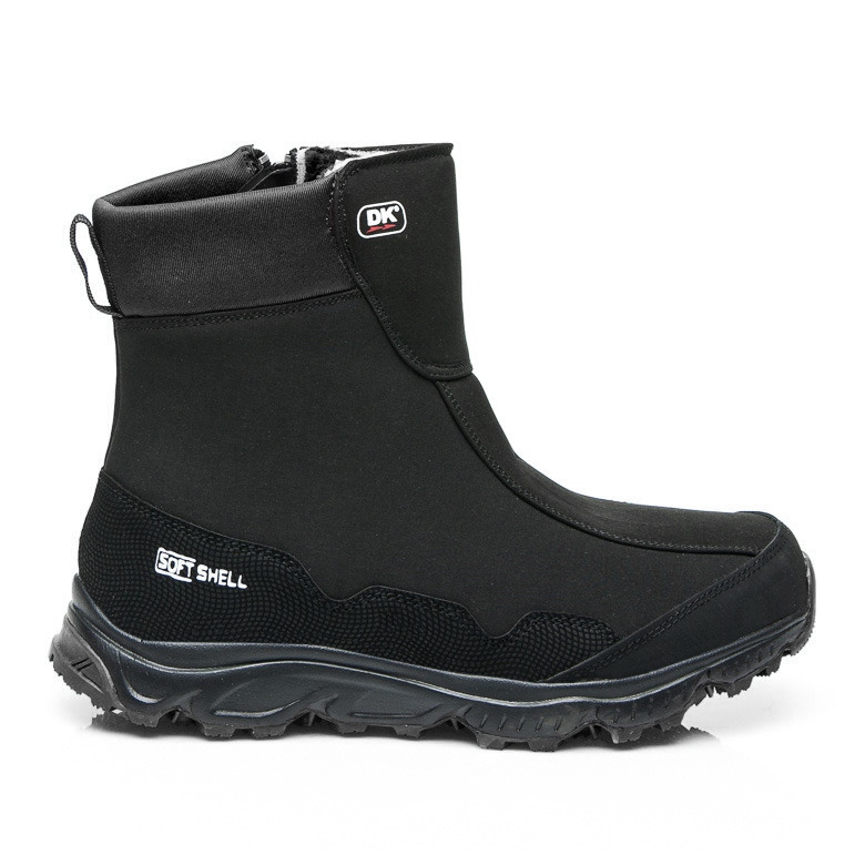 DK Botas de neve com membrana Softshell preto