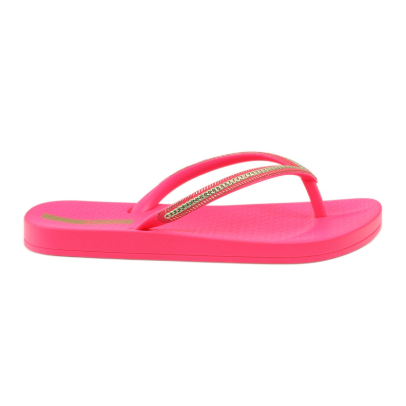 Flip-flops corrente de ouro Ipanema 8238 rosa amarelo